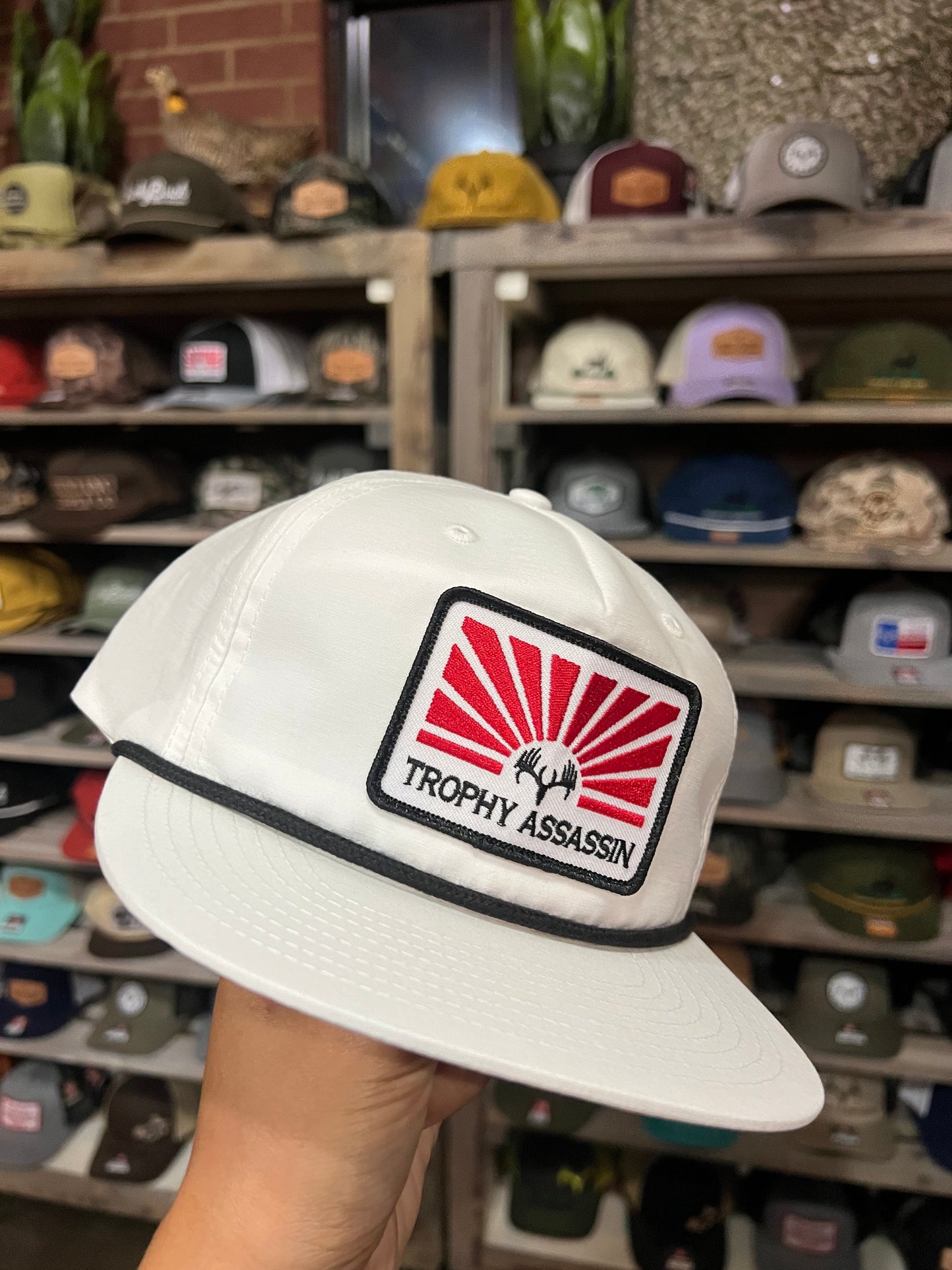 White Grandpa Sunset Cap