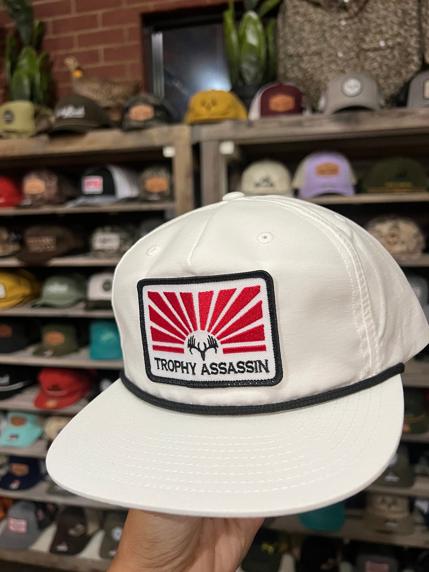 White Grandpa Sunset Cap