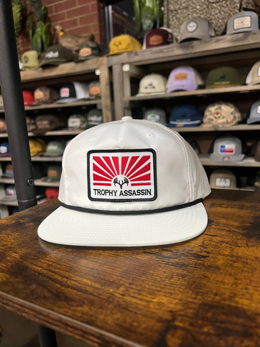 White Grandpa Sunset Cap