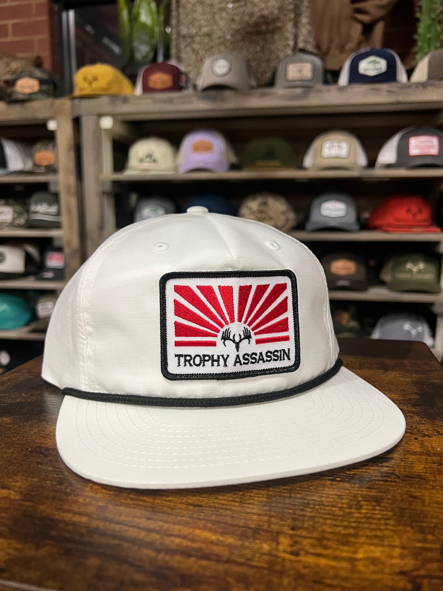 White Grandpa Sunset Cap