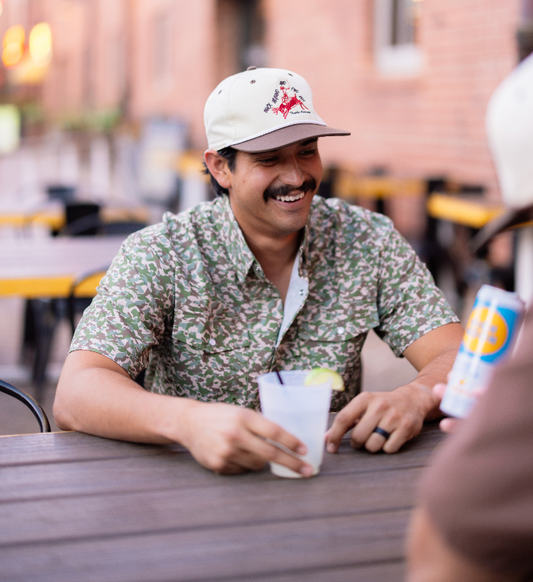 Brown & Cream Buck Around & Find Out Flatbill Cap