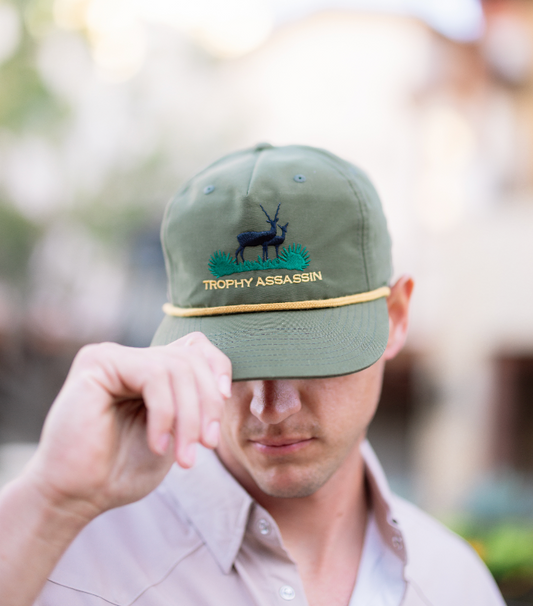 Olive Green Grandpa Blackbuck Cap