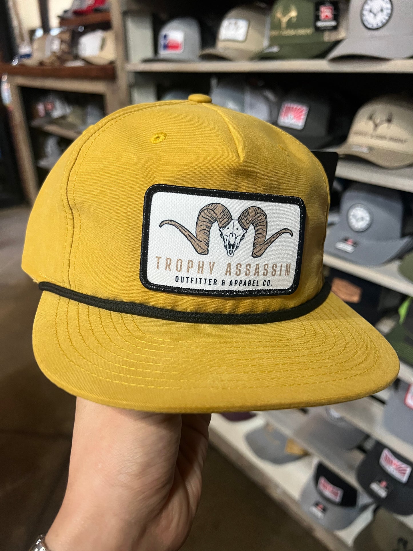 Biscuit & Black Grandpa Ram Patch Cap