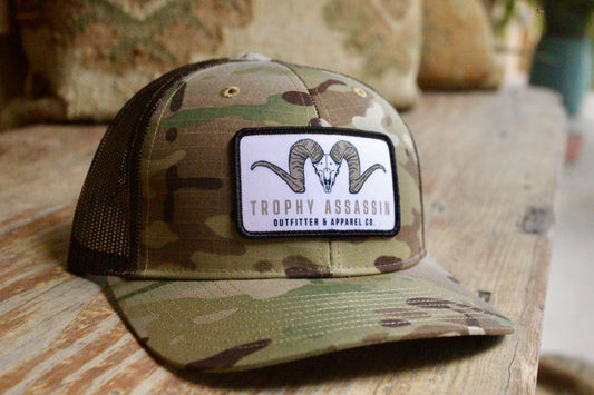 Camo & Coyote Brown Ram Patch Cap