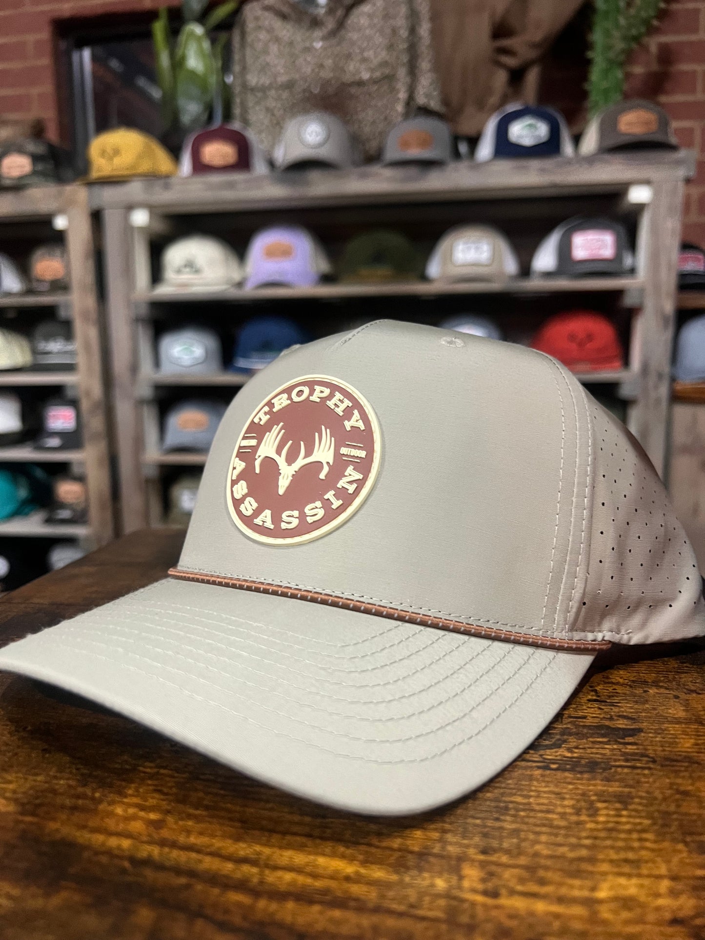 Russet Gray Performance Rope Cap w/ Circle Patch