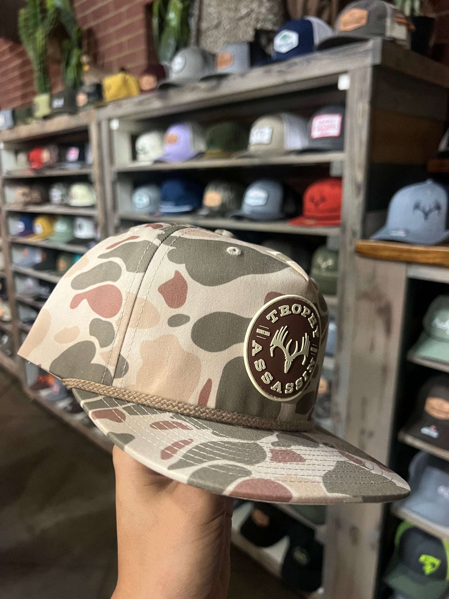 Stockyard Camo Rope w/Circle Patch Cap