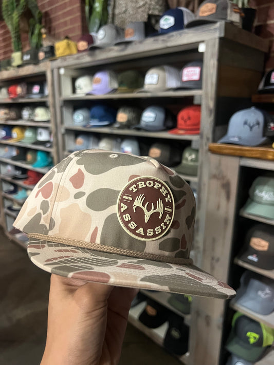 Stockyard Camo Rope w/Circle Patch Cap