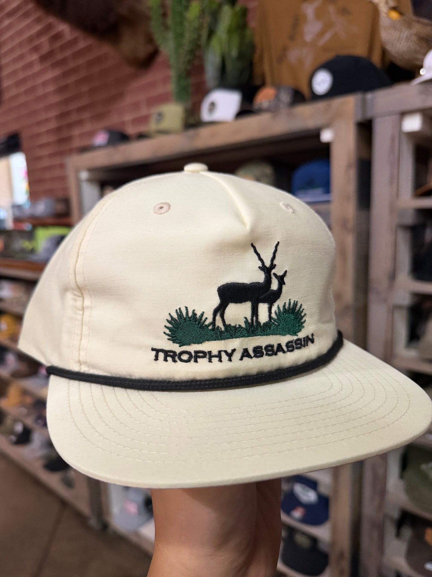 Cream Grandpa Blackbuck Cap