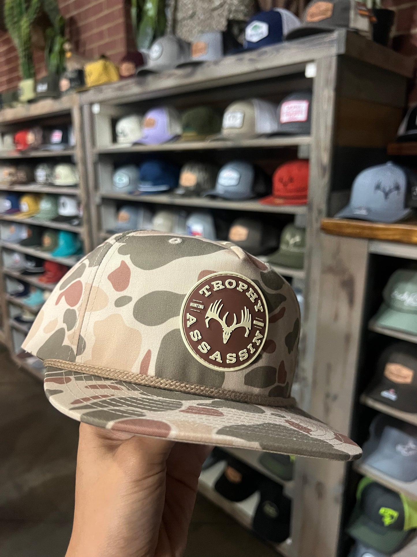 Stockyard Camo Rope w/Circle Patch Cap