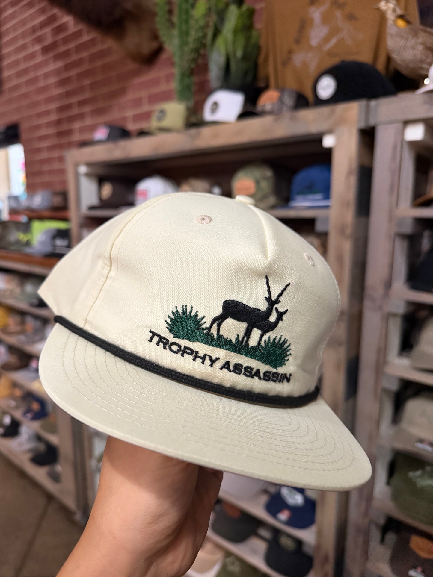 Cream Grandpa Blackbuck Cap
