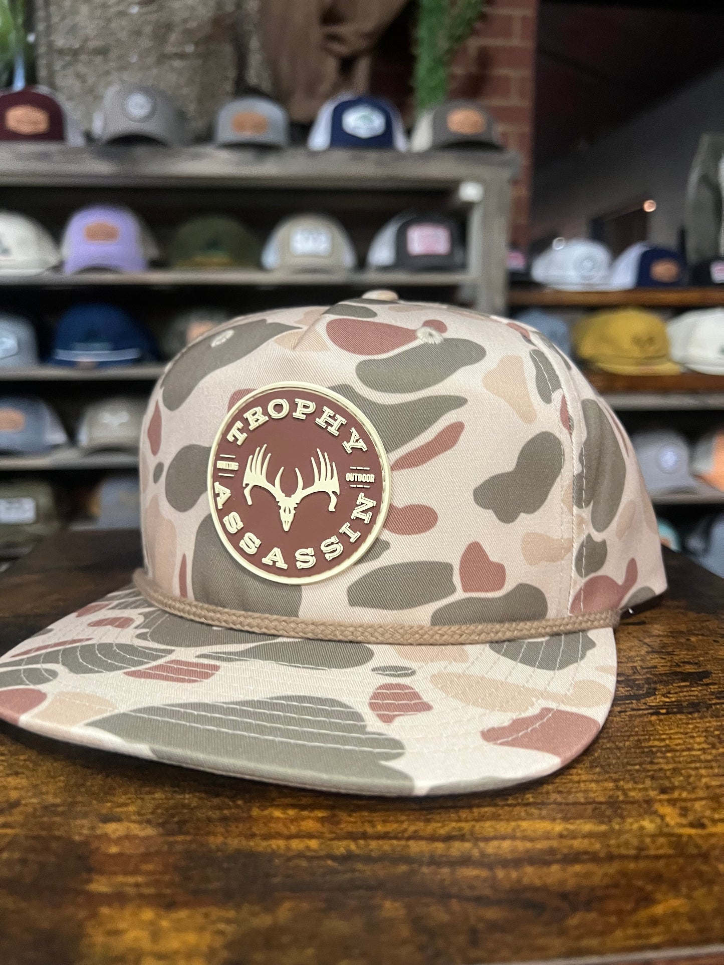 Stockyard Camo Rope w/Circle Patch Cap