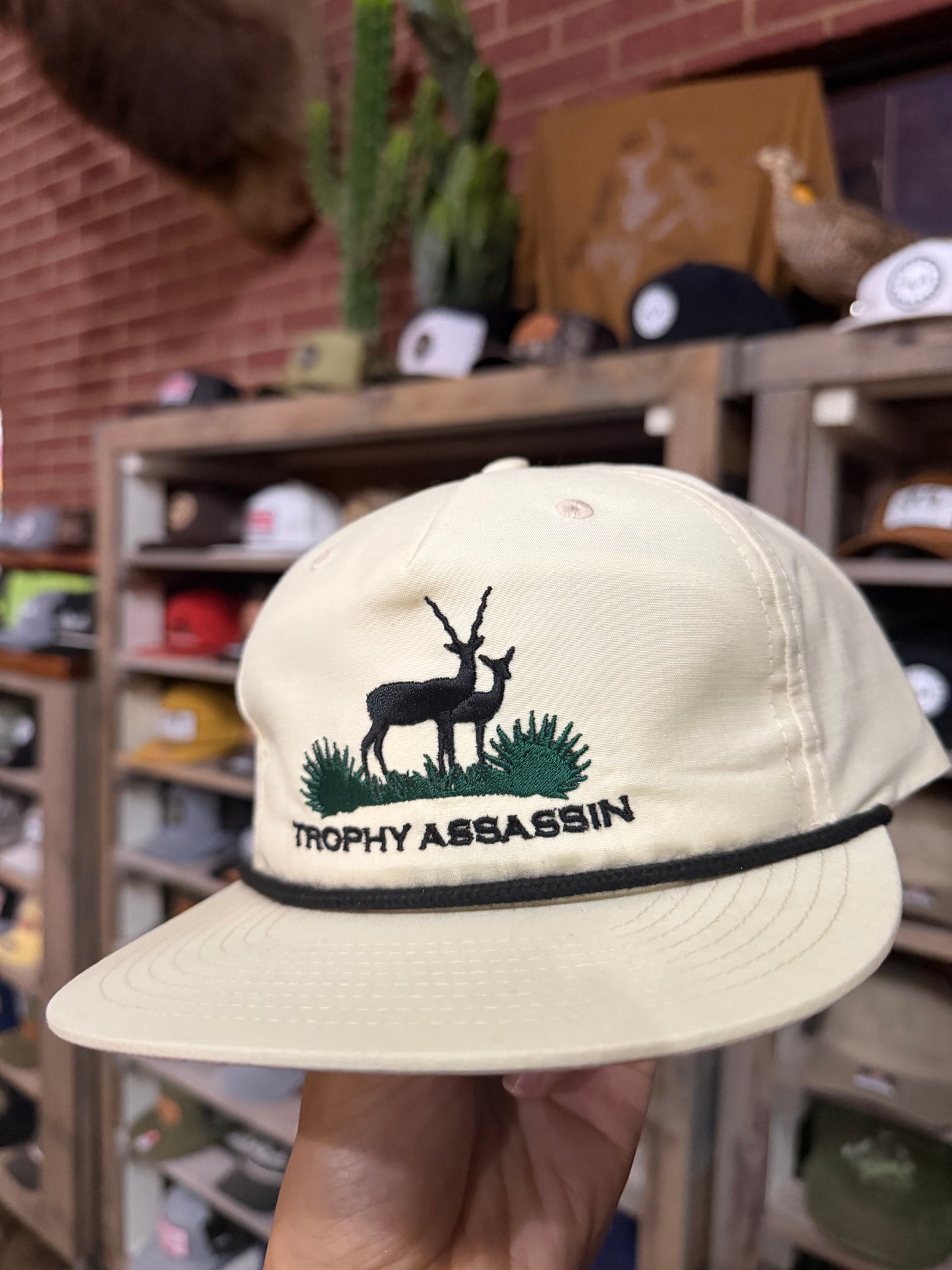Cream Grandpa Blackbuck Cap