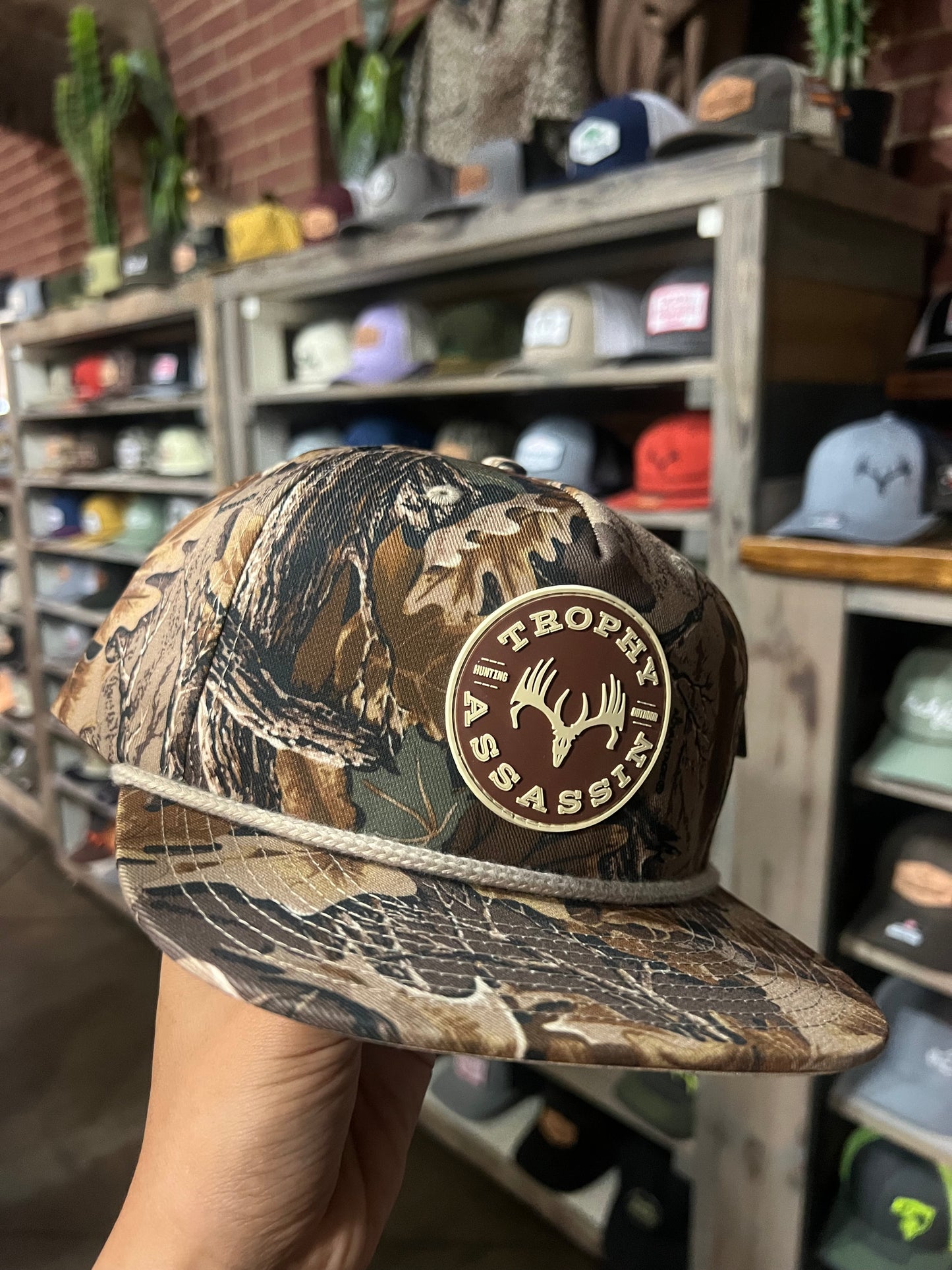 Brazos Camo Rope w/ Circle Patch Cap