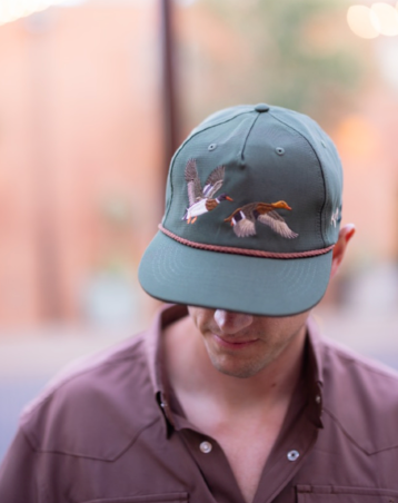 Green Flying Ducks Flatbill Cap