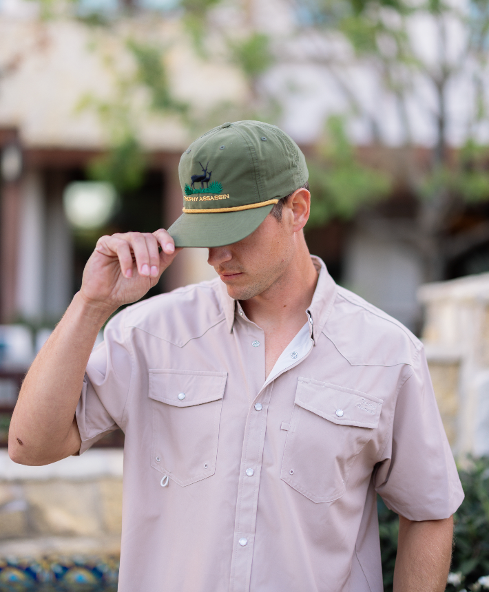 Olive Green Grandpa Blackbuck Cap
