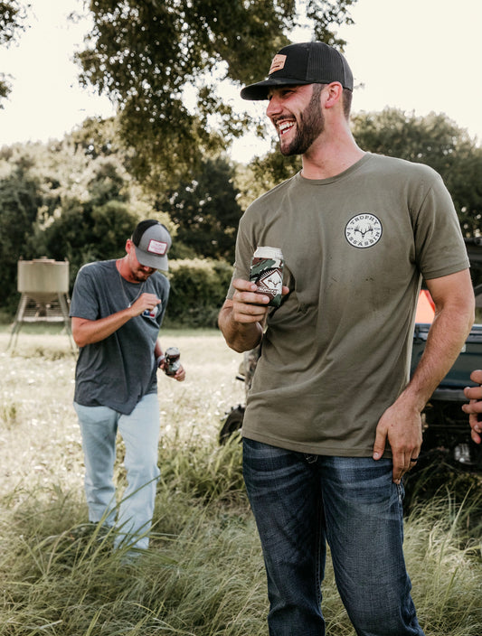 Military Green Circle Logo Shirt