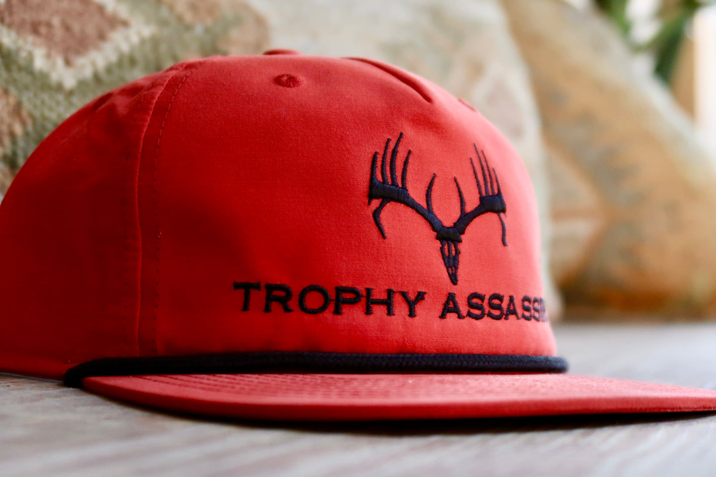 Red Grandpa Middle Buck Cap