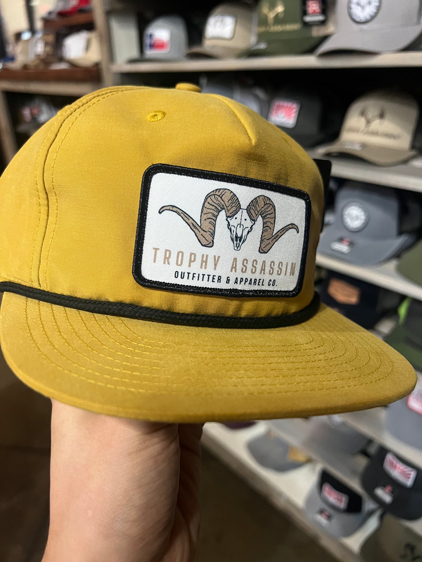Biscuit & Black Grandpa Ram Patch Cap