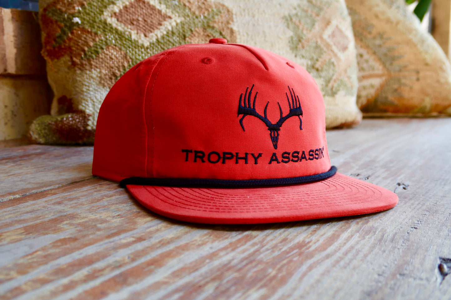 Red Grandpa Middle Buck Cap