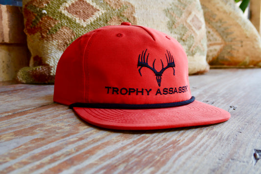 Red Grandpa Middle Buck Cap